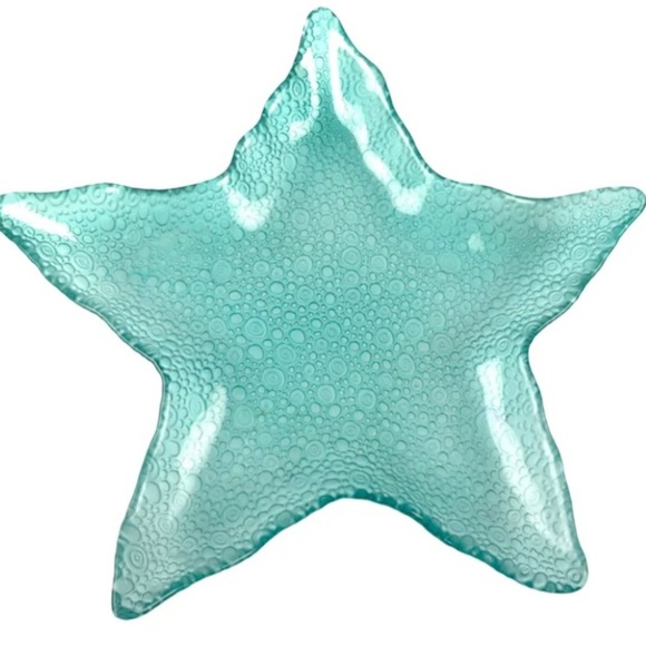 Glass Starfish  Decorative Centerpiece Bowl Coffee Table Outdoor Decor 13.5” - Picture 6 of 9